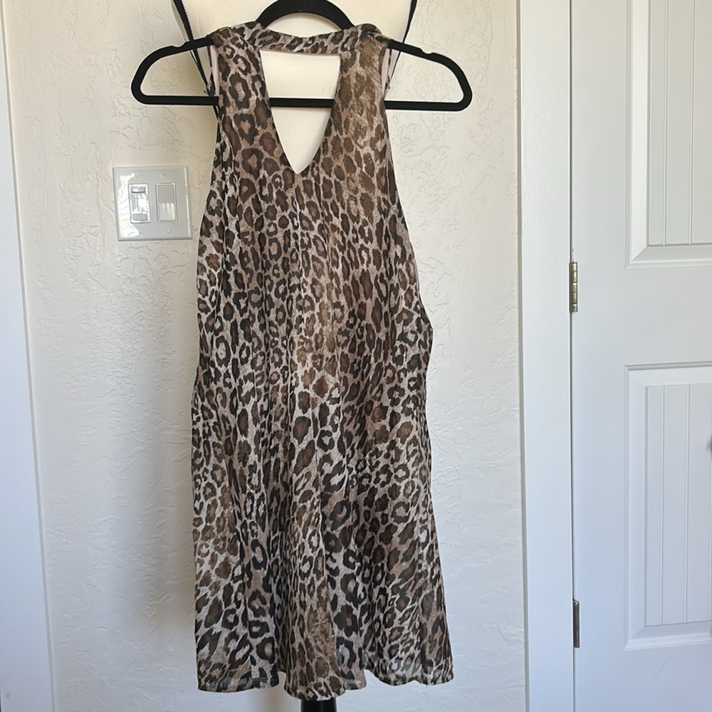 Speechless - Brown and Cream Leopard Dress
Size L